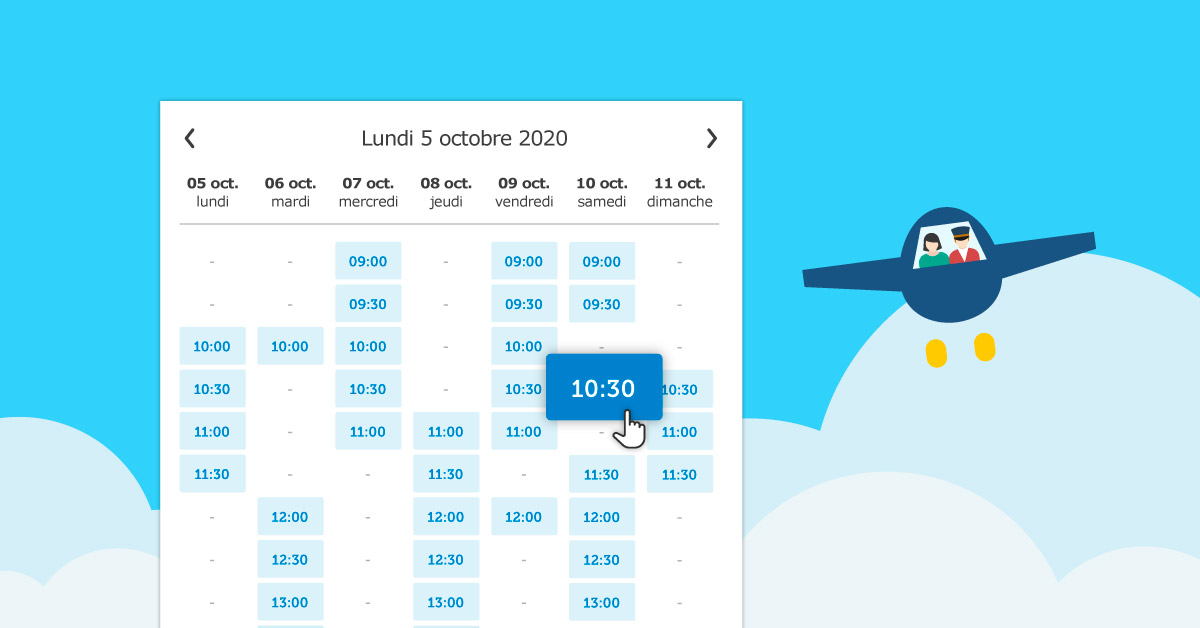 Interface de réservations extérieures