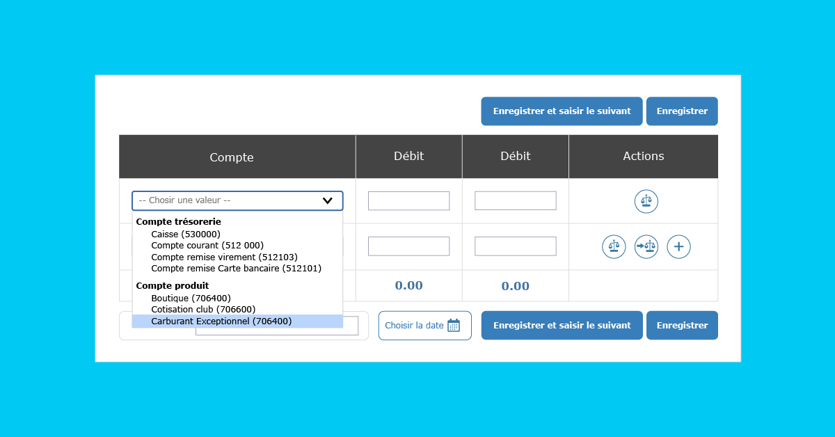 Nouvelle interface graphique du formulaire de saisie d’un flux