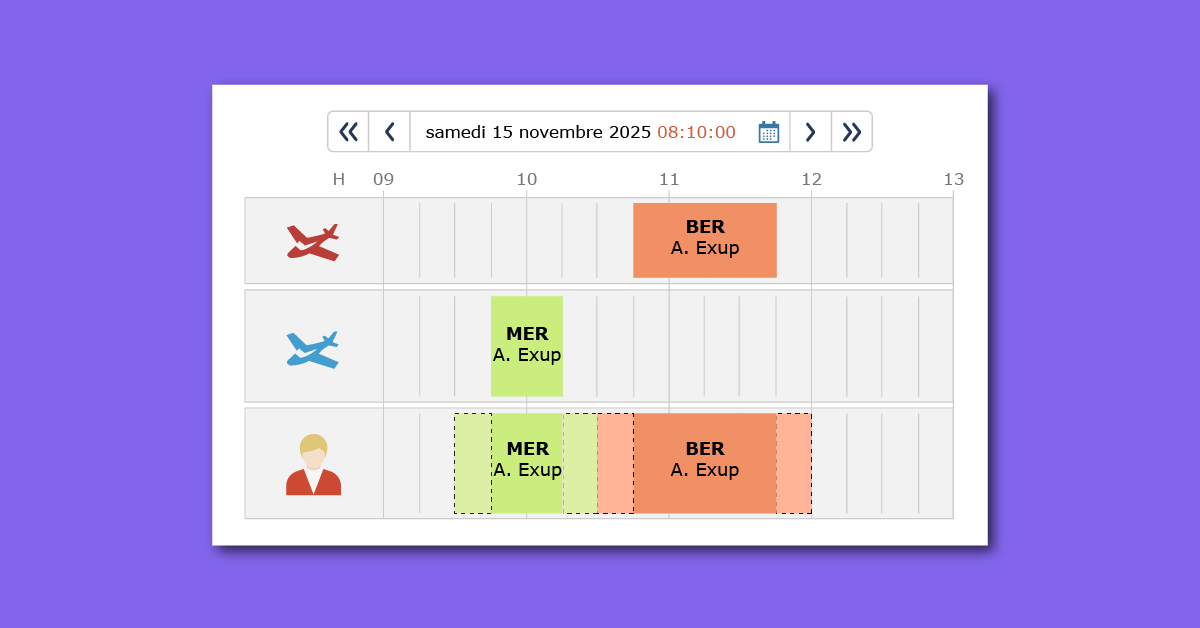 Ajout de temps de briefing et débriefing aux réservations